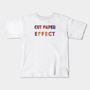 Cut Paper Effect Kids T-Shirt